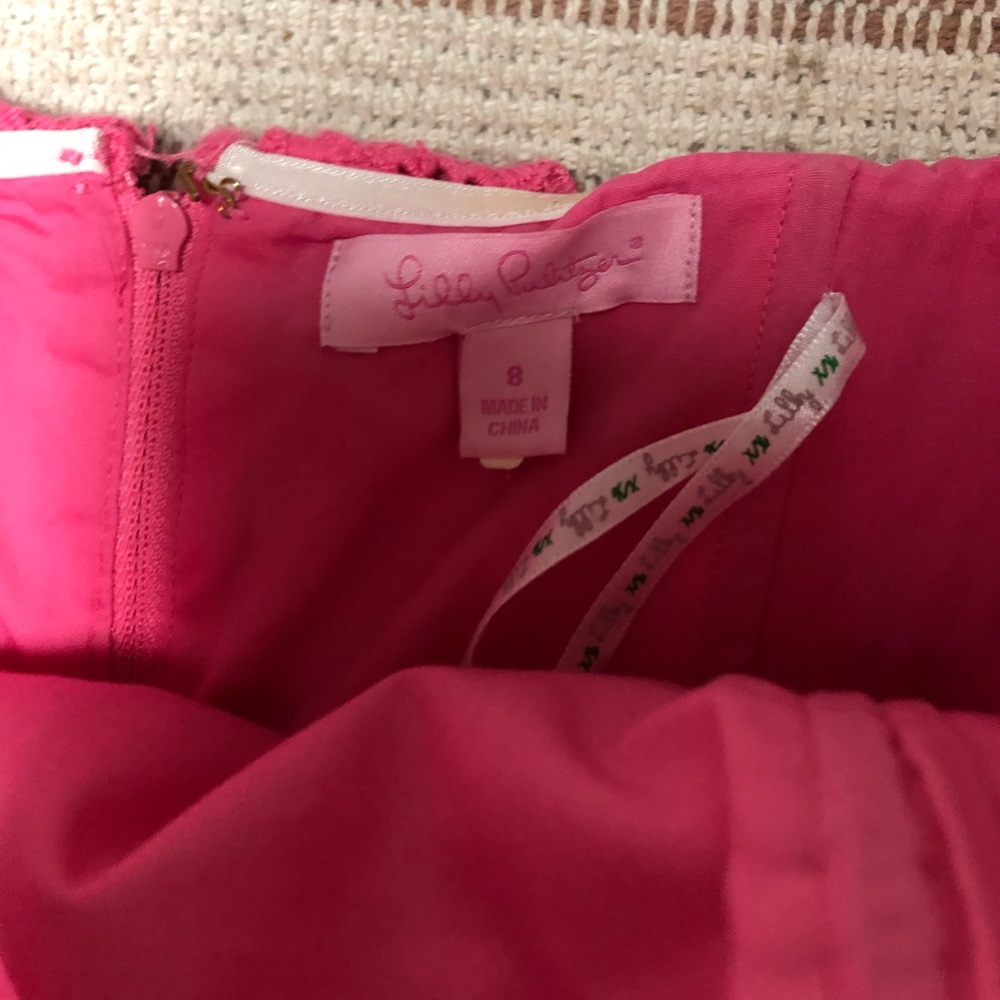 Vintage Lilly Pulitzer, Hotty Pink Bowen Dress. Size 8. - Picture 3 of 7
